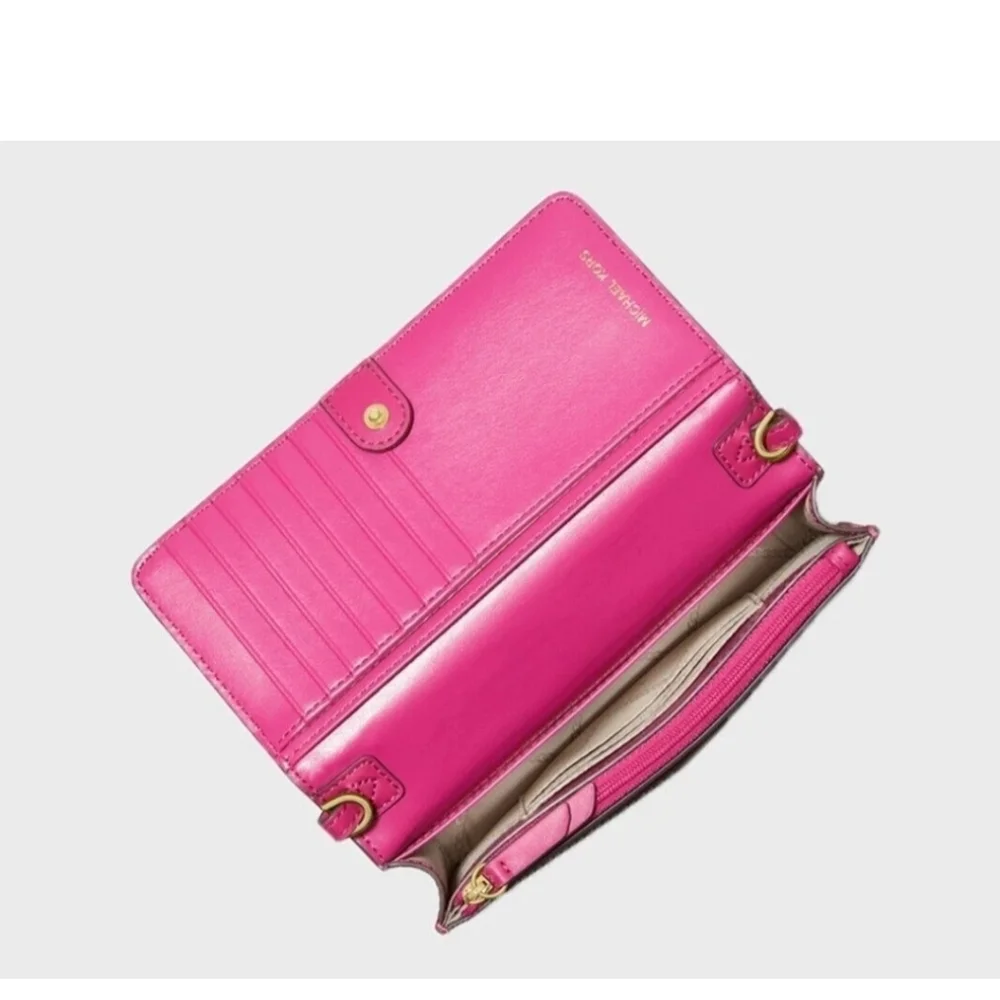 Michael Kors Jet Set Wild Berry Crossbody Nwt - Picture 3 of 7